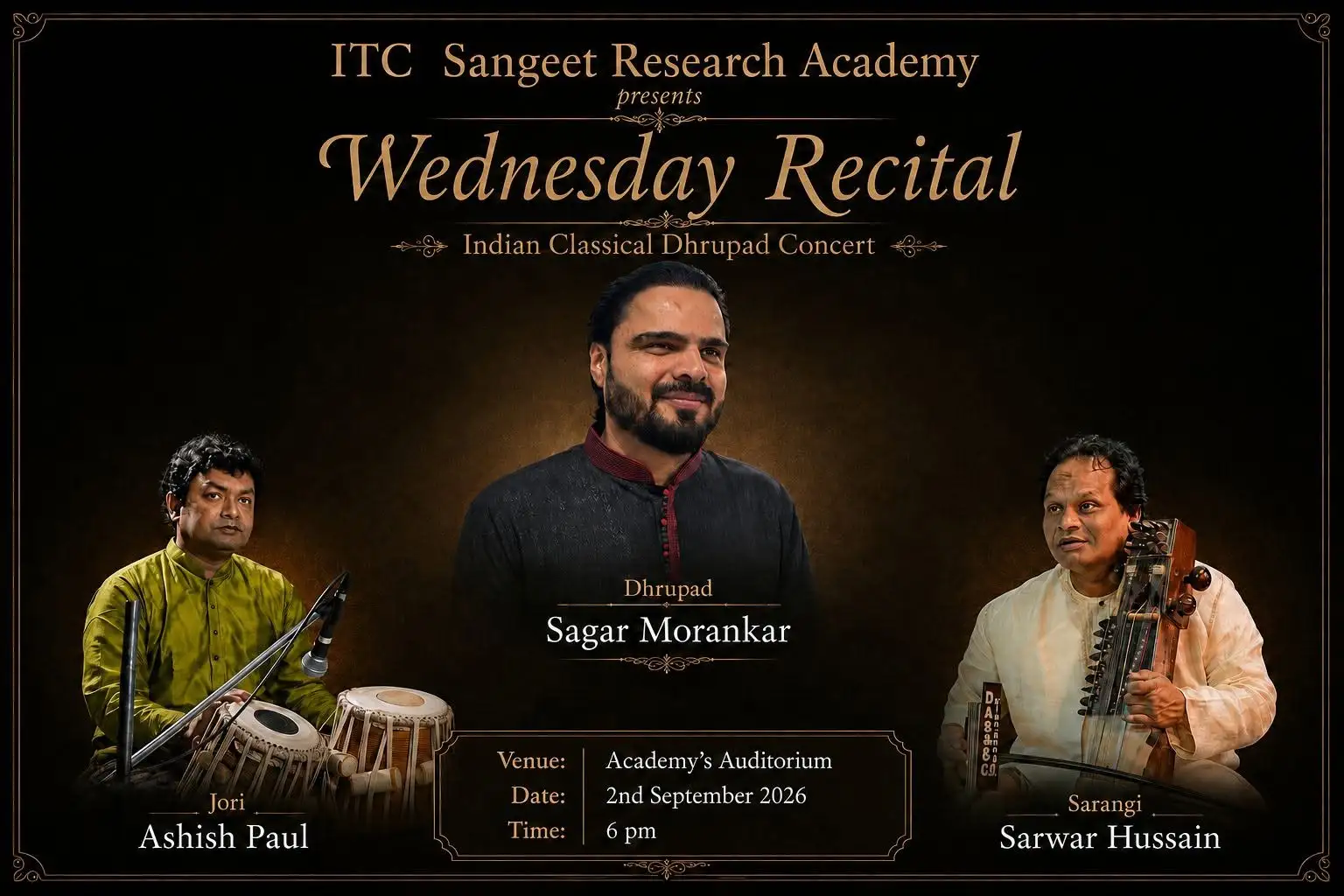 Sagar Morankar's performance at the Wednesday Recital